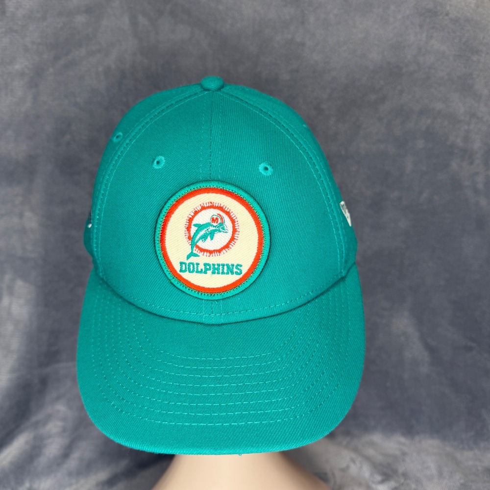 New Era Miami Dolphins Hat Mens 7 3/8 Teal